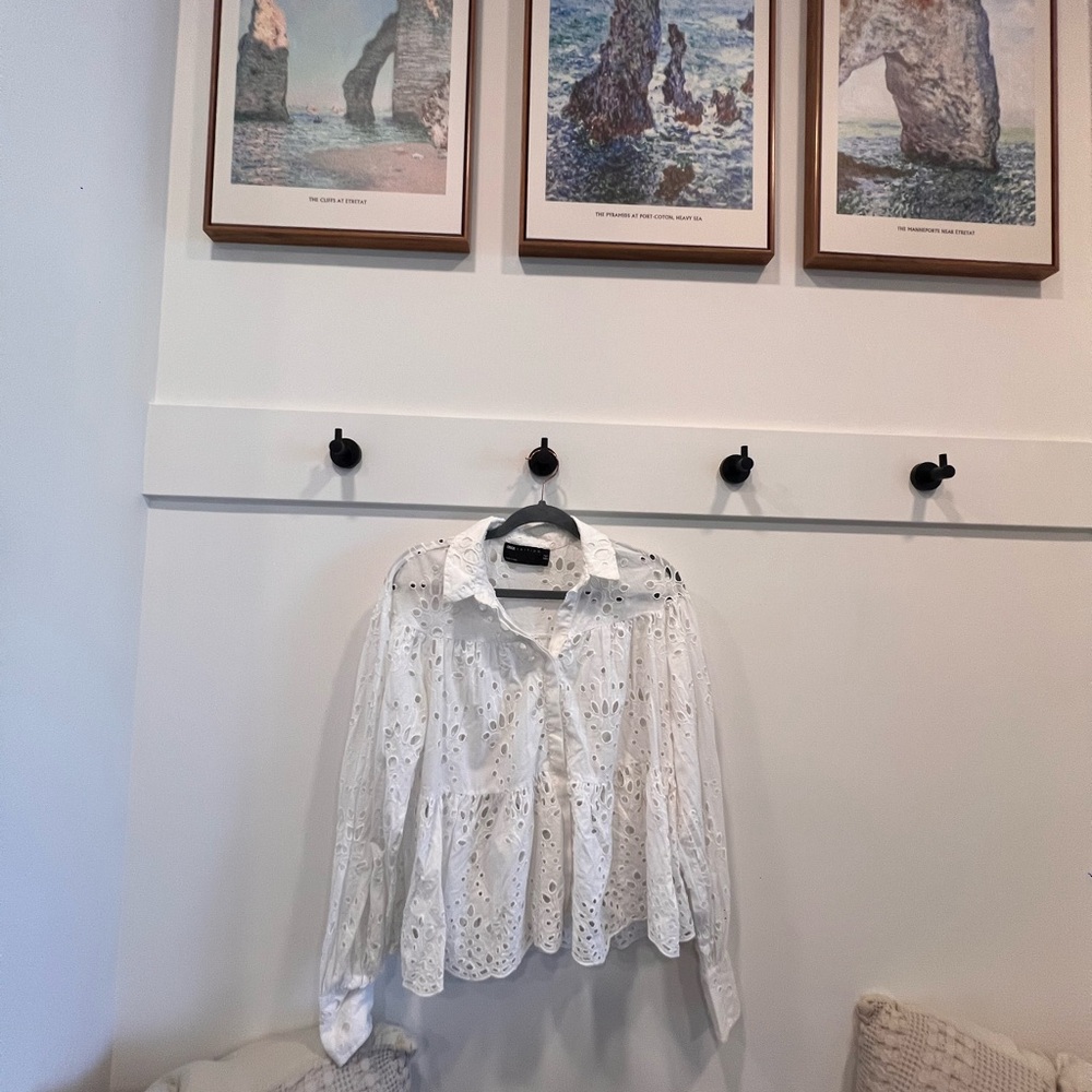 White Eyelet Blouse